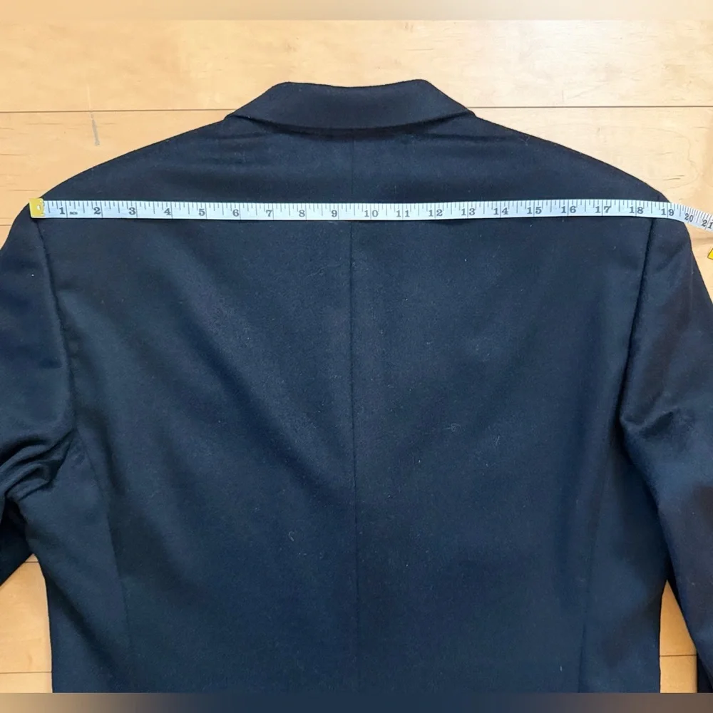 Donna Karen - Men’s 100% Cashmere Blazer Jacket- Black - Sz 40R* Shirt Sleeves